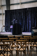 Backdrop Drape - Black Sequin
