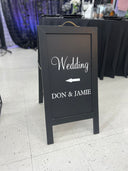 Black Sandwich Board