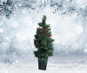 4' Pre Lit Cashmere Berry Porch Tree
