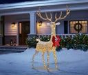 8.5' Giant Sized LED Gold Deer