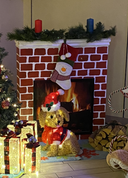 Brick Fireplace