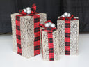 Light Up Christmas Presents (set of 3)
