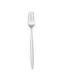 Silver fork on a white background