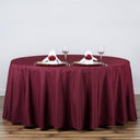 Tablecloth - Round Burgundy