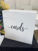 Acrylic Card Box - White