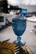 Sapphire Footed Goblet
