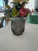 Black Tapered Glass Votive Holder