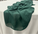 Chiffon Table Runner - Hunter Green