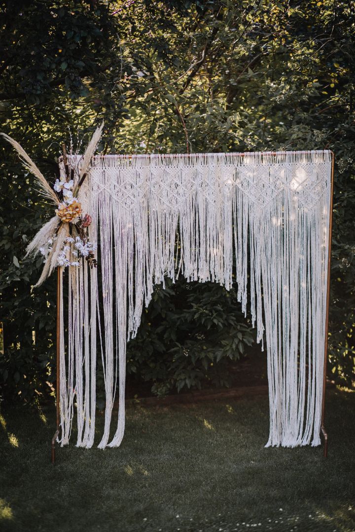 Copper Macrame Arch – Infinity Events & Decor