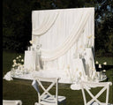 White Spandex Drape Backdrop