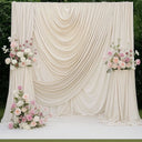 White Spandex Drape Backdrop