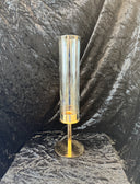 Rose Gold Candlestick Holder with Glass Tube - Small
