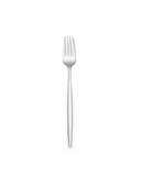 Silver fork on a white background