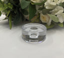 Solid Glass Taper Candle Holder - Small (1.25"H)