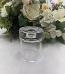 Solid Glass Taper Candle Holder - Medium (3.5"H)