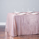 Tablecloth - Rectangular Rose Gold Sequin 88"x154"