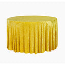 Tablecloth - Round - Canary Yellow Velvet (120")