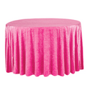 Tablecloth - Round - Fuchsia Velvet (132")