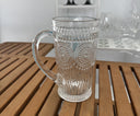 Textured Glass Water Pitcher