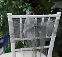 Chair Sash - Charcoal Organza