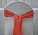 Chair Sash - Coral Satin