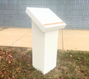 White Acrylic Podium